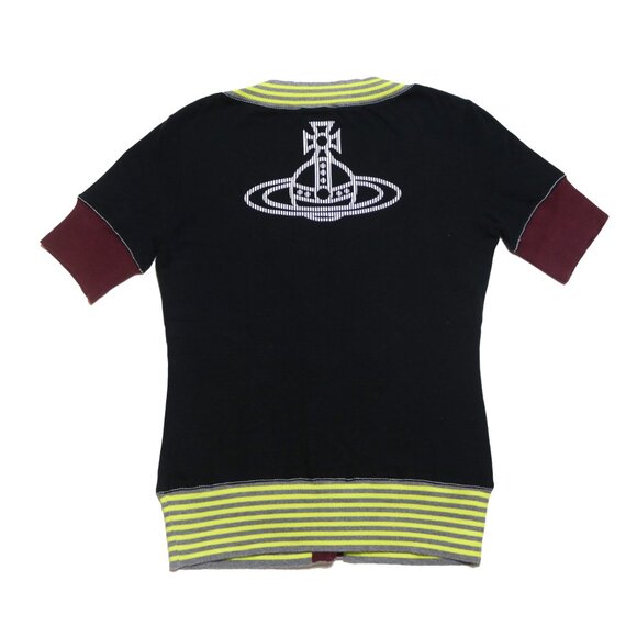 vivienne westwood red label cardigan with orb logo print - Picture 4 of 8